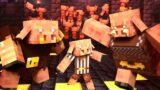 Villager Vs Pillager Part 21 [Piglin Fighting Pit] Minecraft Animation