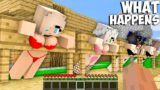What happens with this VILLAGERS in DAMNED VILLAGE in Minecraft ! CHALLENGE 100% TROLLING !