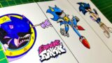 dibujo FRIDAY NIGHT FUNKIN VS VS Sonic.EXE 3.0 – Final Escape, Metal Sonic – Bad Future, Curse