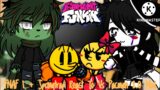 FNAF 1 + Springtrap React To Friday Night Funkin' Vs Pacman 2.0 Mod || Gacha Club