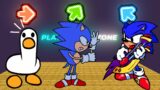 FNF Character Test | Gameplay VS Playground | Untitled Goose | Santiago vs Sonic | Sonic CD FNF Mods
