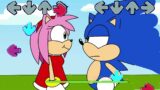Amy Rose fall in love Sonic in friday night funkin be like