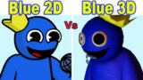 Blue 2D vs Blue 3D – FNF vs Rainbow Friends