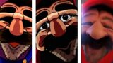 Creepy Mario VS FNF Mod VS Original FGTeeV in Ring Cam Mario Comparison