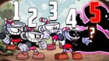 Cuphead ALL PHASES (0-5 phases) Threefolding Knockout Indie Cross Friday Night Funkin`