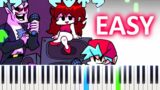 Dadbattle VS  fnf  – VERY EASY Piano tutorial
