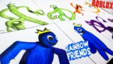 Dibujo Friday Night Funkin' VS Rainbow Friends Game VS Animation | DRAW FNF RAINBOW FRIENDS ROBLOX