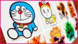 Drawing Friday Night Funkin | Doraemon | Dorami | Noby Nobi | Paper Mario Nightmare | Indie Cross