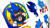 Drawing SONIC In Different Mods – FRIDAY NIGHT FUNKIN’ (FNF MOD)