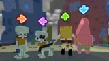 FNF Character Test | Gameplay VS Minecraft Animation | Mistful Crimson Morning | Spongebob