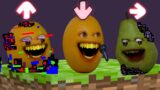 FNF Character Test | Gameplay VS Minecraft | Pear, Annoying Orange (FNF Mod)
