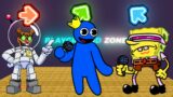 FNF Character Test | Gameplay VS Playground | Rainbow friends (Blue) | Robo-Sandy Spongebob FNF Mods