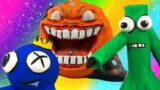 FNF Corrupted “SLICED” Annoying Orange and Rainbow Friends | Friday Night Funkin' Animation