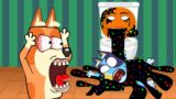 FNF Corrupted SLICED Toilet 2 Part 4 | Bluey Animation
