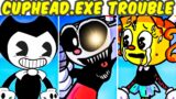 FNF VS CUPHEAD.EXE – four way fracture Cover (Triple Trouble) | FNF MOD/HARD | Friday Night Funkin'