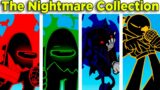 FNF VS The Nightmare Collection (Impostor) | Perfect Combo | FNF Mod/Among US