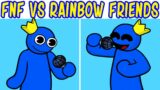 FNF Vs Rainbow Friends MOD DEMO + Cutscene | Roblox Rainbow Friends Blue
