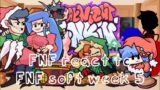 FNF react to FNF soft WEEK 5 || FRIDAY NIGHT FUNKIN