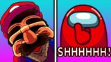 FNF vs Secret AMOGUS vs FGTeeV RING CAM Mario (Meme MOD)