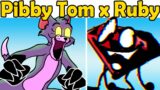 FNF x Glitched Legends Pibby Tom VS. Pibby Ruby BFDI Corrupted (Come and learn with Pibby x FNF Mod)