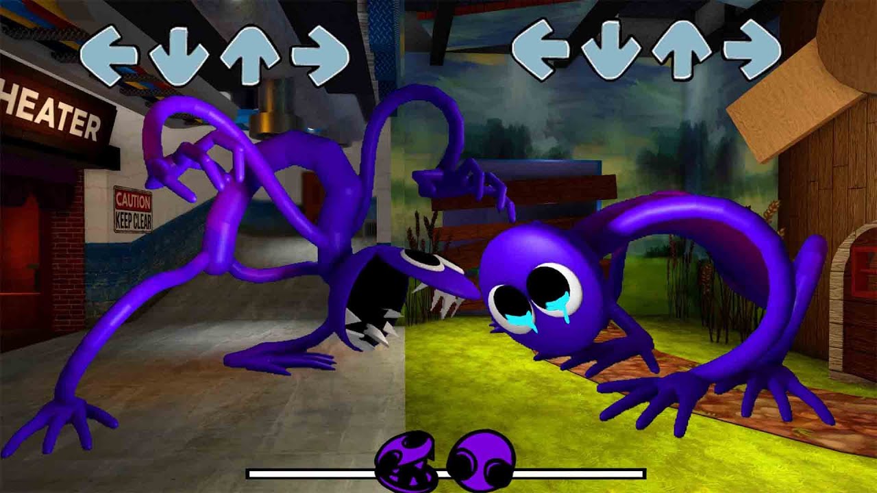 Descarga De Apk De Purple Rainbow Friends Fnf Mod Para 51 Off