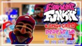 Fnf & Smg's Crew Reacts to Ring Cam Mario – Are you Guys Home | Mario meme | Fnf mod | Gacha club