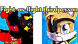 Friday Night Funkin' Fight or Flight but Thirdperson / Sonic (FNF Mod/Hard/Tails/Starved)