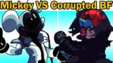 Friday Night Funkin' – Mickey VS Corrupted BF + Happy Rider (FNF Mod)
