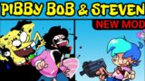 Friday Night Funkin' New VS Pibby Spongebob & Steven | Come Learn With Pibby x FNF Mod