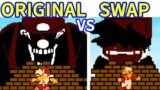 Friday Night Funkin' SMB Funk Mix: Game Over But Swapped (BF turns MX) | FNF Mod/OG vs Swapped
