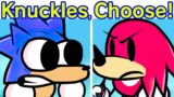 Friday Night Funkin' VS Sonic, Inescapable Aisle | Knuckles, Just Choose A Spaghetti Sauce (FNF Mod)