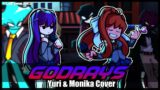 Hey girls, got a minute? | FNF – Godrays – Yuri & Monika Cover (Electrolite Remix)