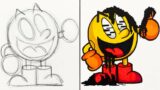 How To Draw and Paint [Corrupted Pibby Pac-Man] – Friday Night Funkin