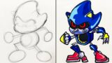 How To Draw and Paint [Metal Sonic] – Friday Night Funkin