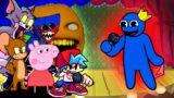 Rainbow Friends FNF | Blue vs Popular Characters Friday Night Funkin`