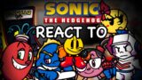 Sonic Characters React Friday Night Funkin VS Pac -Man 2.0 // Arcade World & Ghostly Adventures //