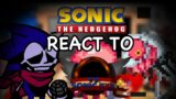 Sonic Characters React Friday Night Funkin VS Sonic.EXE 3.0 Restored FULL WEEK/Fanmade4.0/Read Desc