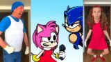 Sonic and Tails, Something About Amy in real life (FNF) (Part 1)