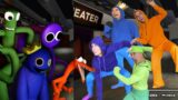 Friday Night Funkin OLD vs NEW Rainbow Friends Roblox In Real Life | Blue Orange Purple & Green