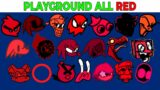 FNF Character Test | Gameplay VS My Playground | ALL Red Test #3