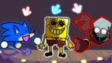 FNF Character Test | Gameplay VS My Playground | Mario, Sonic, Spongebob