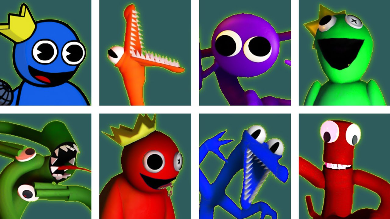 All Rainbow Friends Mods In Fnf Character Test Friday Night Funkin Vs Rainbow Friends Roblox 6531