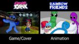 Blue is dead? Rainbow Friends Animation / Friday Night Funkin’ Antoons