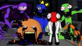 Corrupted Annoying Orange and Corrupted Rainbow Friends | Friends to Your End | FNF Animation