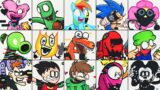 Drawing FNF – BEST Pibby Corrupted Mods Collection #2 / All Pibby Mods / Rainbow Friends