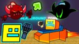 FNF Character Test | Gameplay VS Playground | Geometry Dash (Cube, Darkness, Extreme Demon) FNF Mods