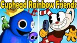 FNF Cuphead VS. Rainbow Friends (Roblox Rainbow Friends Chapter 1/FNF Mod/Cuphead)