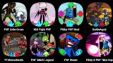 FNF Indie Cross, Crossed Out, Cuphead Sans Bendy, Pibby FNF Mod, FNF Glitch Legend, FNF Huggy Wuggy