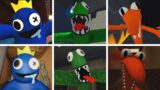 FNF Rainbow Friends ALL JUMPSCARES (OLD VS NEW Jumpscares) | [ROBLOX MOD]