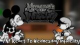 FNF React To Wednesday Infidelity Part 2 // V2 // Mickey mouse // Horror //